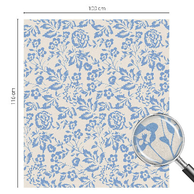 Vinilo para cristales opaco decorativo Flores hojas