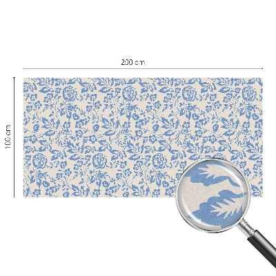 Vinilo para cristales opaco decorativo Flores hojas