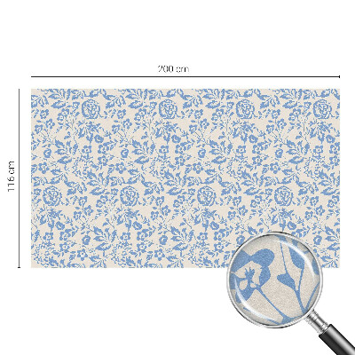 Vinilo para cristales opaco decorativo Flores hojas