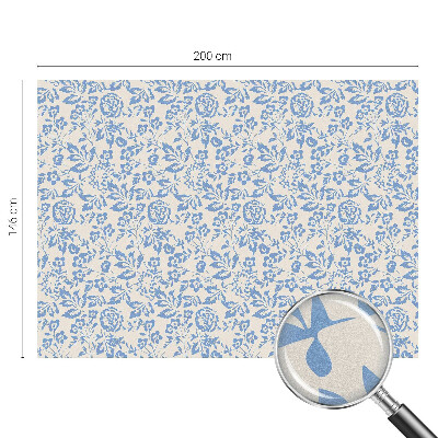 Vinilo para cristales opaco decorativo Flores hojas