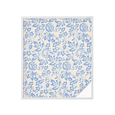 Vinilo para cristales opaco decorativo Flores hojas