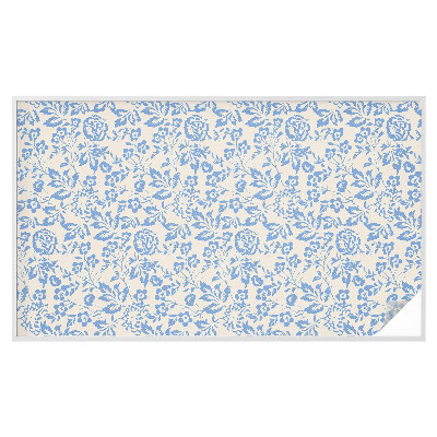 Vinilo para cristales opaco decorativo Flores hojas