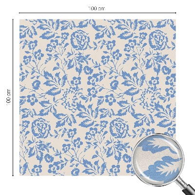 Vinilo para cristales opaco decorativo Flores hojas