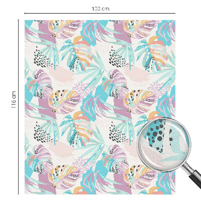 Vinilo para cristales efecto vitral Jungla abstracta