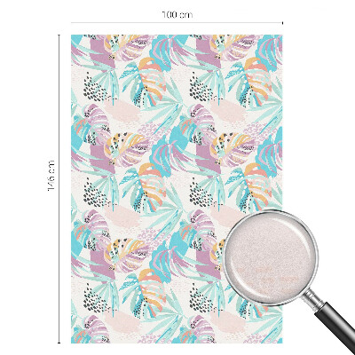 Vinilo para cristales efecto vitral Jungla abstracta