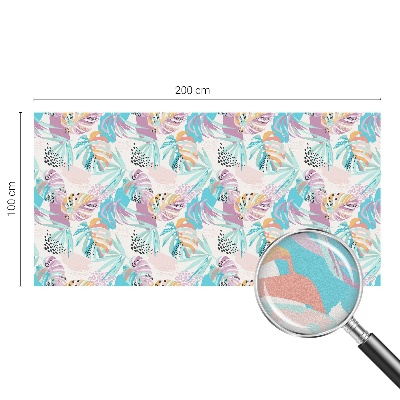 Vinilo para cristales efecto vitral Jungla abstracta