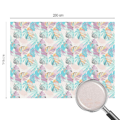 Vinilo para cristales efecto vitral Jungla abstracta