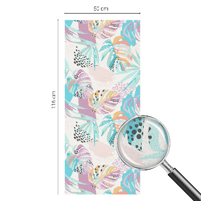 Vinilo para cristales efecto vitral Jungla abstracta