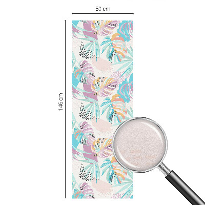 Vinilo para cristales efecto vitral Jungla abstracta