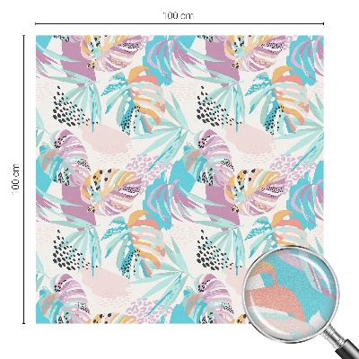 Vinilo para cristales efecto vitral Jungla abstracta