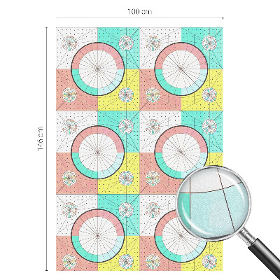 Vinilo ventana privacidad Círculos geométricos