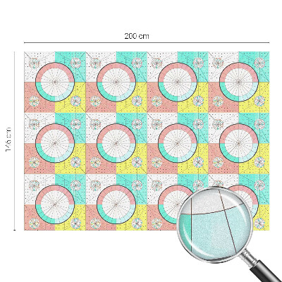 Vinilo ventana privacidad Círculos geométricos