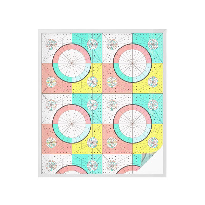 Vinilo ventana privacidad Círculos geométricos