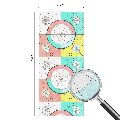 Vinilo ventana privacidad Círculos geométricos