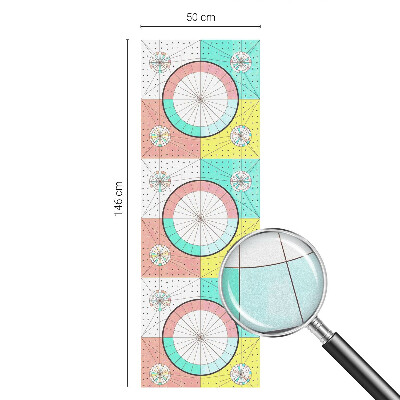 Vinilo ventana privacidad Círculos geométricos