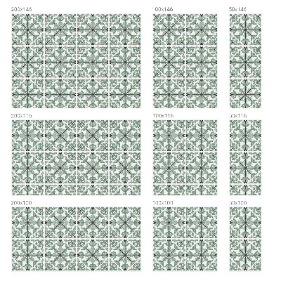 Vinilo para ventanas motivo vitral Patrón de planta