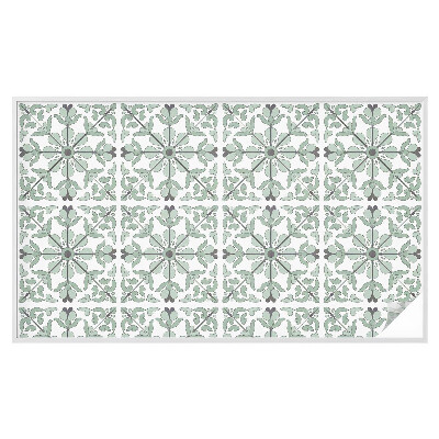 Vinilo para ventanas motivo vitral Patrón de planta