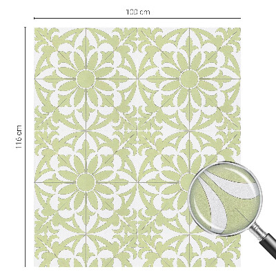 Vinilo para cristales opaco decorativo Adorno verde