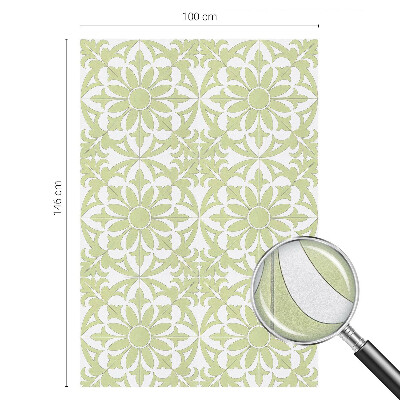 Vinilo para cristales opaco decorativo Adorno verde