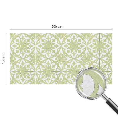 Vinilo para cristales opaco decorativo Adorno verde