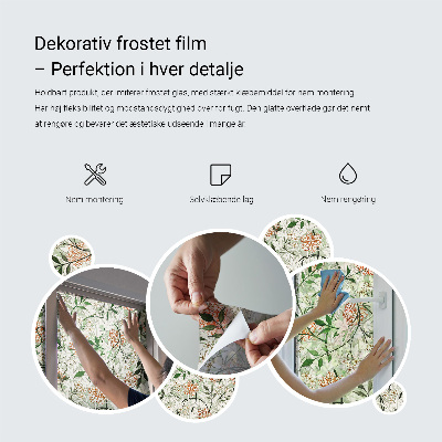 Vinilo para cristales opaco decorativo Adorno verde