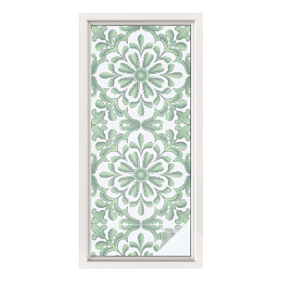 Vinilo para cristales opaco decorativo hojas verdes