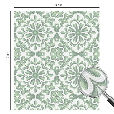 Vinilo para cristales opaco decorativo hojas verdes