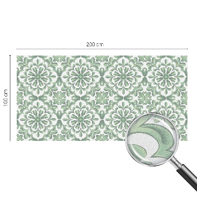 Vinilo para cristales opaco decorativo hojas verdes