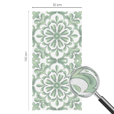 Vinilo para cristales opaco decorativo hojas verdes