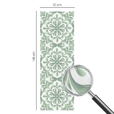 Vinilo para cristales opaco decorativo hojas verdes