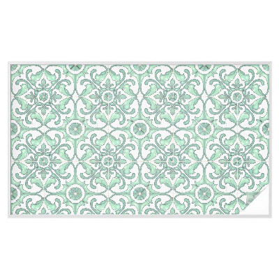 Vinilo para cristales efecto vitral Simetría verde