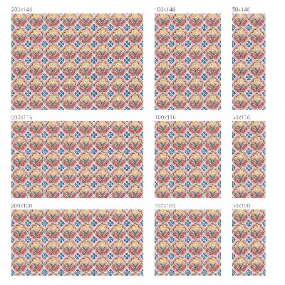 Vinilo para ventanas motivo vitral Patrones florales