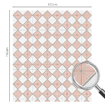 Vinilo para cristales efecto vitral rombos geométricos