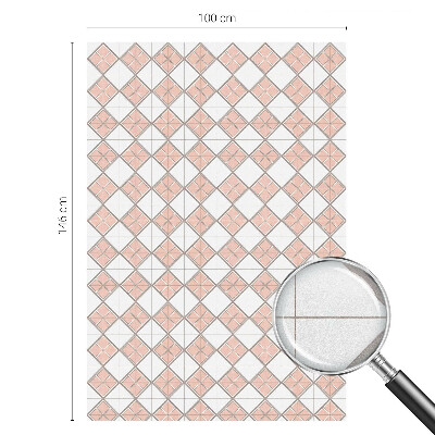 Vinilo para cristales efecto vitral rombos geométricos