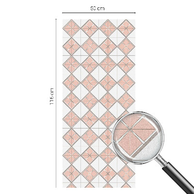 Vinilo para cristales efecto vitral rombos geométricos