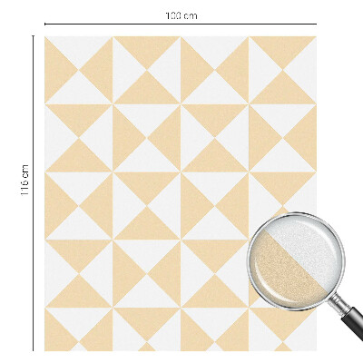 Vinilo para cristales opaco decorativo Triángulos geométricos