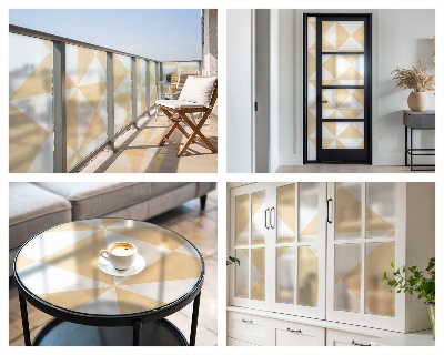 Vinilo para cristales opaco decorativo Triángulos geométricos