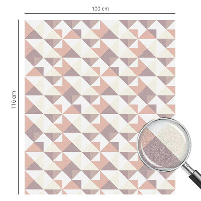 Vinilo para ventanas motivo vitral Triángulos modernos