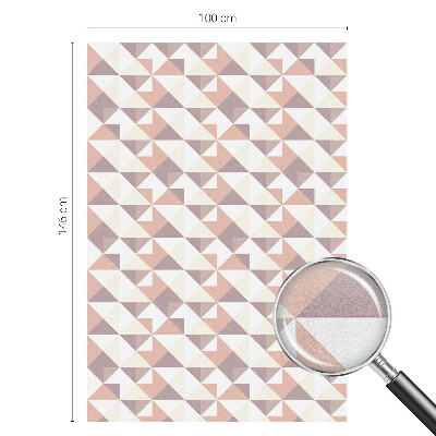 Vinilo para ventanas motivo vitral Triángulos modernos