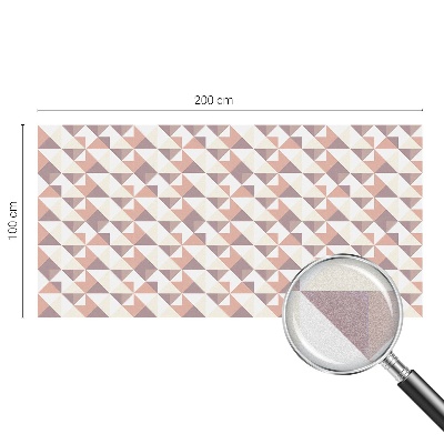 Vinilo para ventanas motivo vitral Triángulos modernos