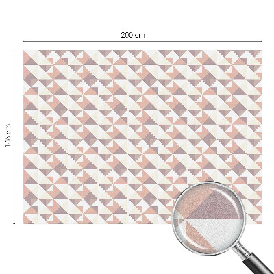 Vinilo para ventanas motivo vitral Triángulos modernos