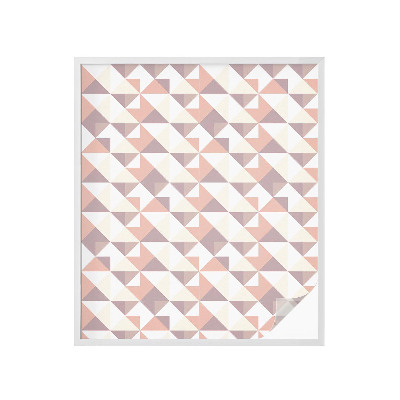 Vinilo para ventanas motivo vitral Triángulos modernos