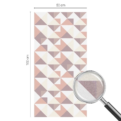 Vinilo para ventanas motivo vitral Triángulos modernos