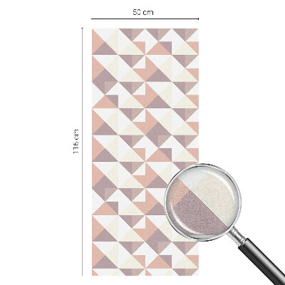 Vinilo para ventanas motivo vitral Triángulos modernos