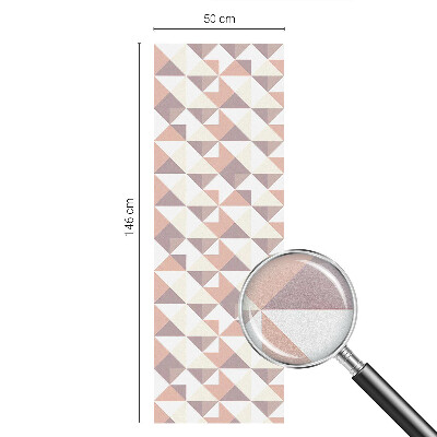 Vinilo para ventanas motivo vitral Triángulos modernos