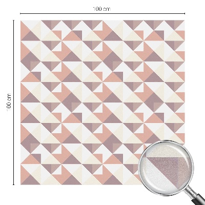 Vinilo para ventanas motivo vitral Triángulos modernos