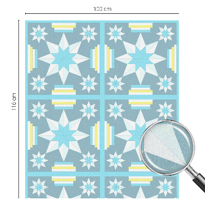 Vinilo ventana privacidad Patrón de estrella