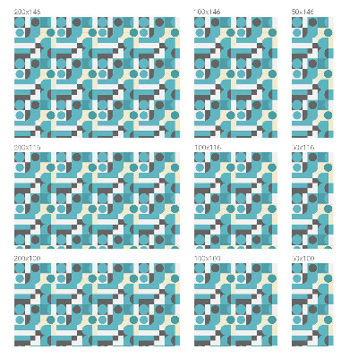 Vinilo decorativo adhesivo para cristales Patrones geométricos