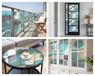 Vinilo decorativo adhesivo para cristales Patrones geométricos