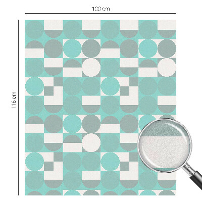 Vinilo para cristales efecto vitral formas geométricas